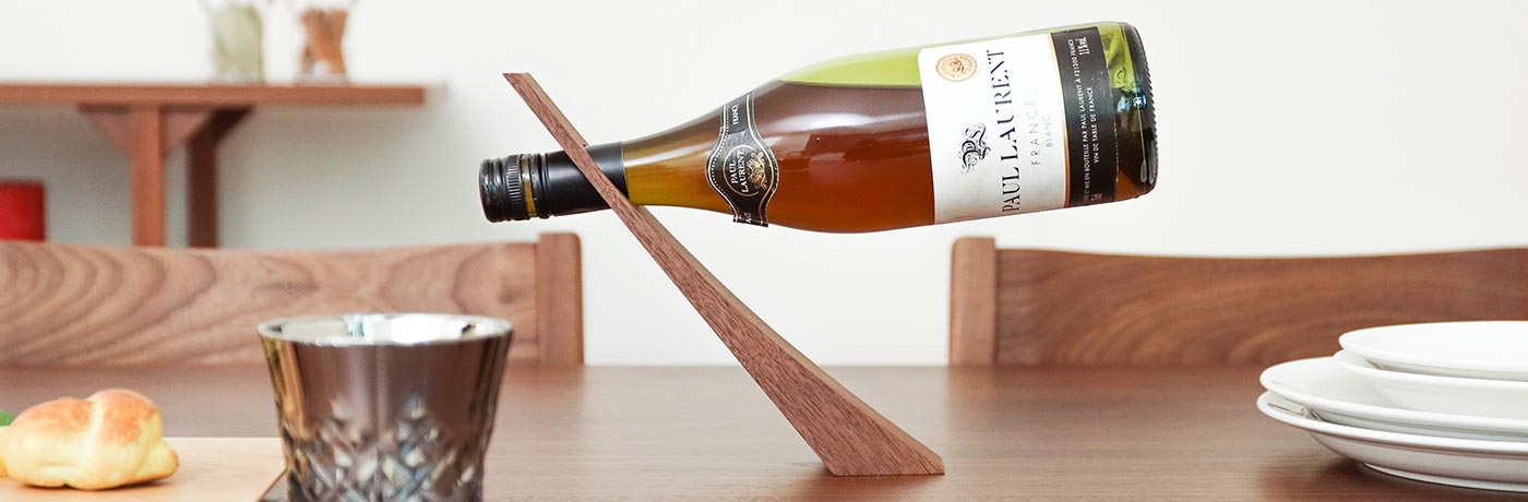 木製ワイン立て | 無垢材を使用したハンドメイド品 | MUKU工房