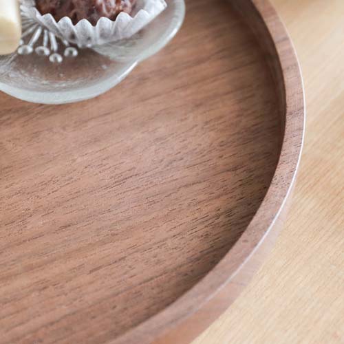 旭川クラフト Arms 工房アームズ 丸盆 国産クラフト 木製 トレー