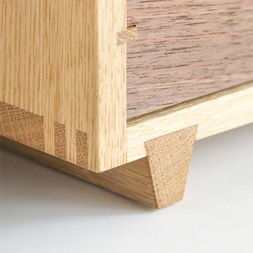 木製小物入れ　ミニチェスト　オーク　組み木　箱付　色樹　工房アームズ 旭川クラフト Arms 工房アームズ 色樹 国産クラフト 木製 小物