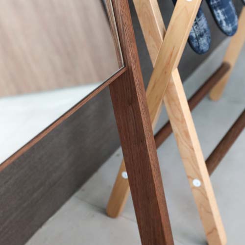 旭川家具 cosine コサイン キャリーミラー 国産家具 無垢 ミラー