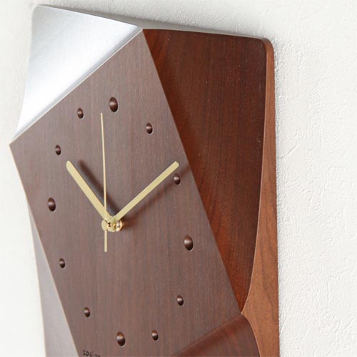 cosine/木製壁掛け時計 旭川家具 cosine コサイン カットアウト時計 国産クラフト 木製