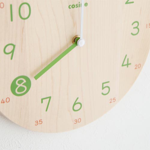 旭川家具 cosine コサイン 子ども時計 国産クラフト 木製 掛け時計