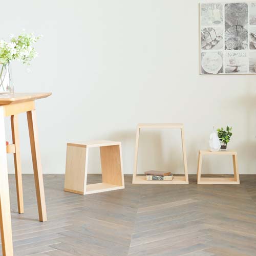 旭川家具 cosine コサイン ネストスツール 国産家具 無垢 スツール
