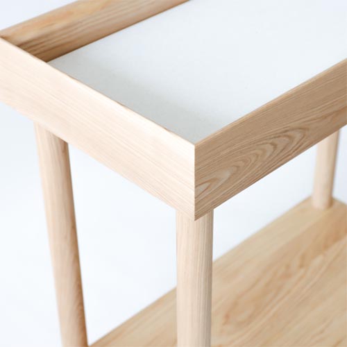 美品　旭川家具　MUKU工房　コサイン　プランスタンド　タモ材♡ 美品 旭川家具 MUKU工房 コサイン プランスタンド タモ材