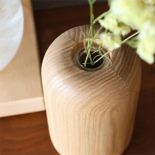 旭川家具 cosine コサイン ラウンドベース 国産クラフト 木製 花器