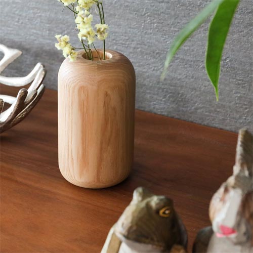 旭川家具 cosine コサイン ラウンドベース 国産クラフト 木製 花器