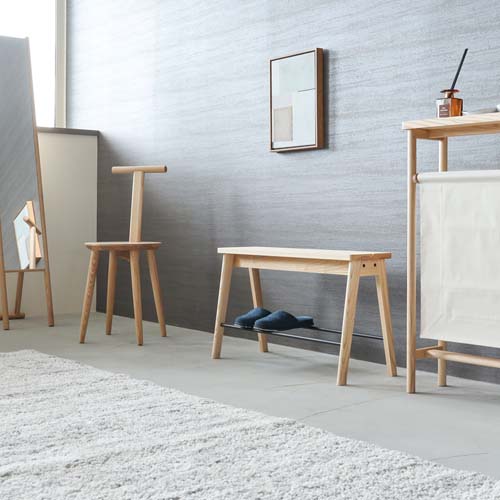 旭川家具 cosine コサイン シューラックベンチ 国産家具 無垢 ベンチ