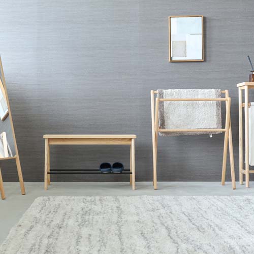 旭川家具 cosine コサイン シューラックベンチ 国産家具 無垢 ベンチ