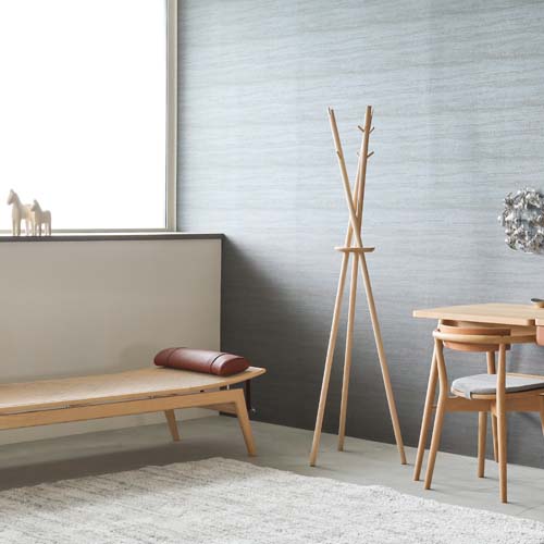 美品☆インディバヘッド　四角軸コードのセット 旭川家具 cosine コサイン Tepee ティピー コートスタンド 国産家具