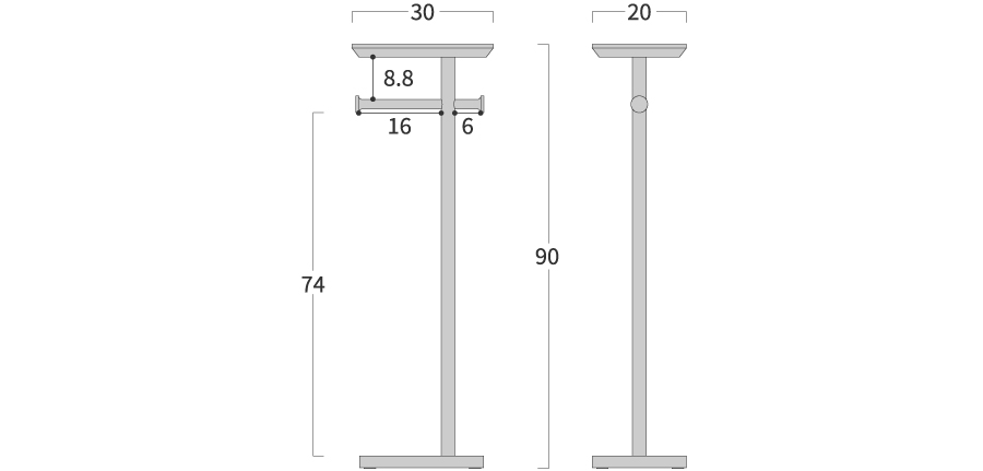 旭川家具 cosine コサイン タオルラックテーブル 国産家具 無垢