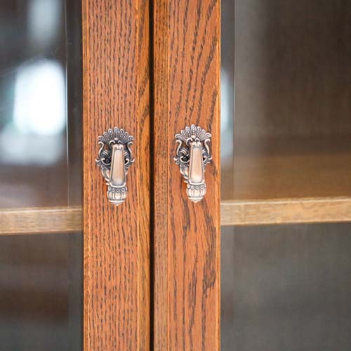 サイズオーダー可！●3扉キャビネットラック●シャビーブラウン無垢材●受注製作 送料無料】 NFシリーズ 木製キャビネット ミドルタイプ3段 + 両開き扉