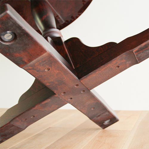 高級】クリエイトファニチャー 北海 カバ材 天然木 丸テーブル 民芸家具 旭川家具 Create Furniture クリエイトファニチャー Hokkai 北海 丸