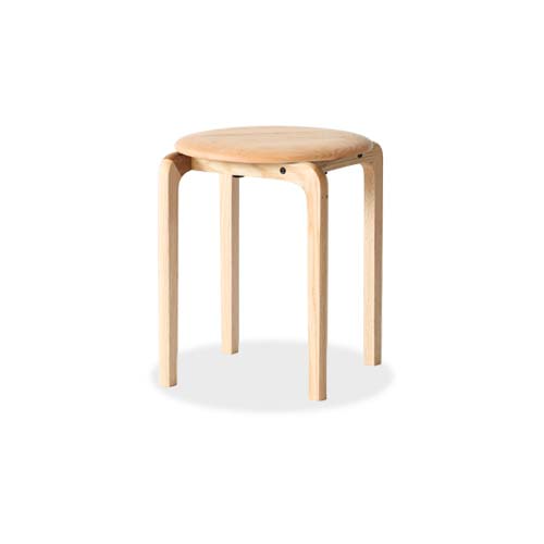府中家具 DENTO 伝統工芸 LISCIO リッショ 4本脚スツール 国産家具