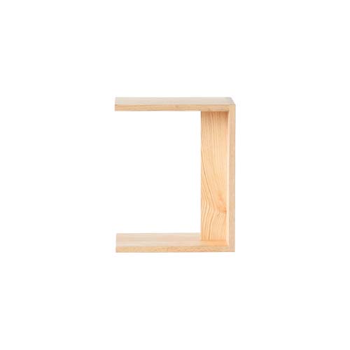 府中家具 DOI 土井木工 サイドテーブル コの字型 国産家具 無垢 サイド