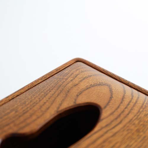 江戸指物 ティッシュ入れ 角丸 伝統工芸品 木製 ティッシュケース