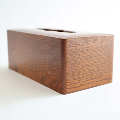 江戸指物 ティッシュ入れ 角丸 伝統工芸品 木製 ティッシュケース