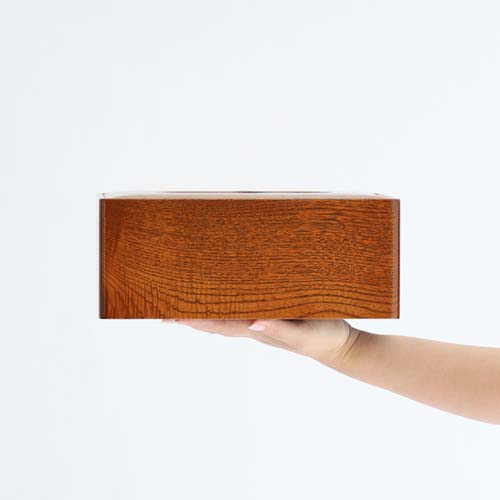 江戸指物 ティッシュ入れ 角丸 伝統工芸品 木製 ティッシュ