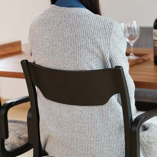 徳島家具 fuji 冨士ファニチア calm カーム セミアームチェア 背板