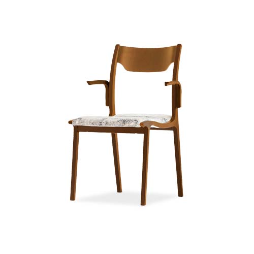 徳島家具 fuji 冨士ファニチア calm カーム セミアームチェア 背板