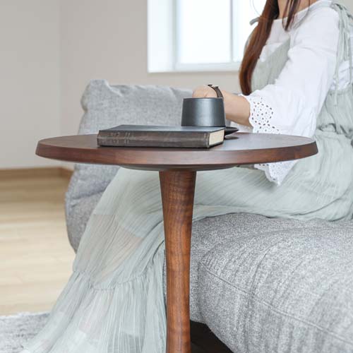 富士ファ二チア サイドテーブル ウォールナット ファッション 富士ファ