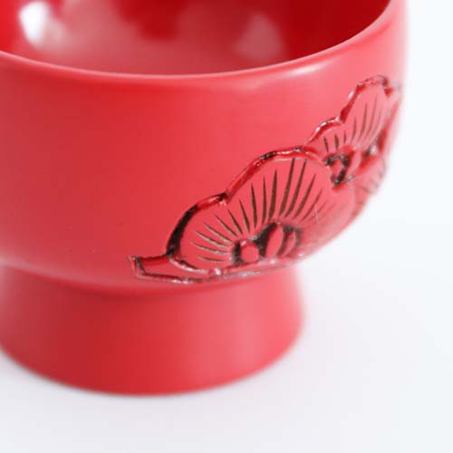 村上木彫堆朱 漆器 お猪口ぐい呑み 松竹梅 盃 無形文化財 工芸品 酒器 小鉢 村上木彫堆朱 漆器 お猪口ぐい呑み 松竹梅 盃 無形文化財 工芸品 酒