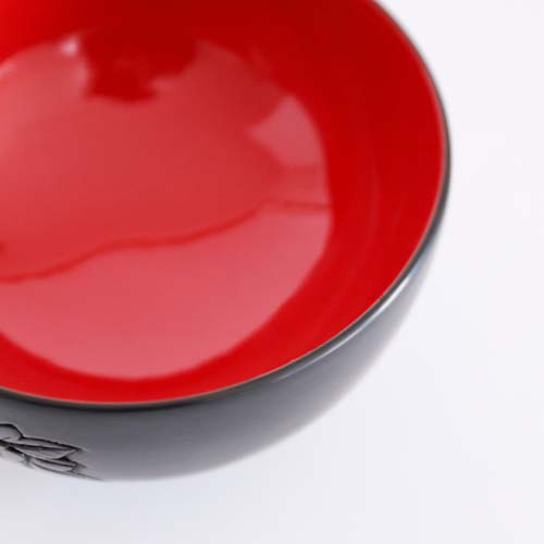 村上木彫堆朱 藤井漆工 お椀 牡丹 伝統工芸品 木製 ボウル | MUKU工房