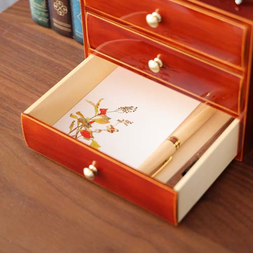 飛騨春慶 福壽漆器店 小物入れ 引出し 伝統工芸品 木製 小物入れ