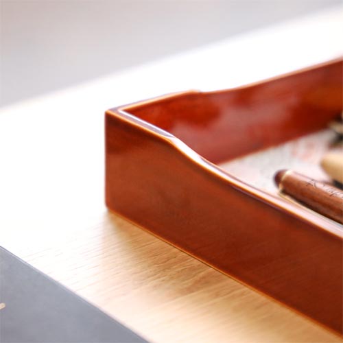 飛騨春慶 福壽漆器店 御手許箱 伝統工芸品 木製 小物入れ | MUKU工房