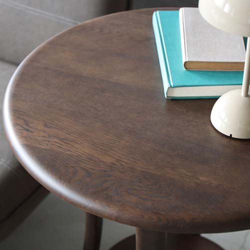 各地の名工房 浜本工芸 No.2200 ラウンドテーブル 国産家具 無垢