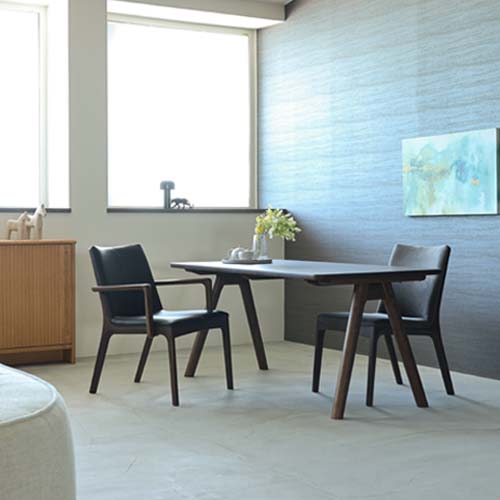 各地の名工房 浜本工芸 No.3400 ダイニングアームチェア 国産家具 無垢