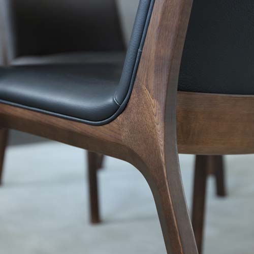 各地の名工房 浜本工芸 No.3400 ダイニングアームチェア 国産家具 無垢