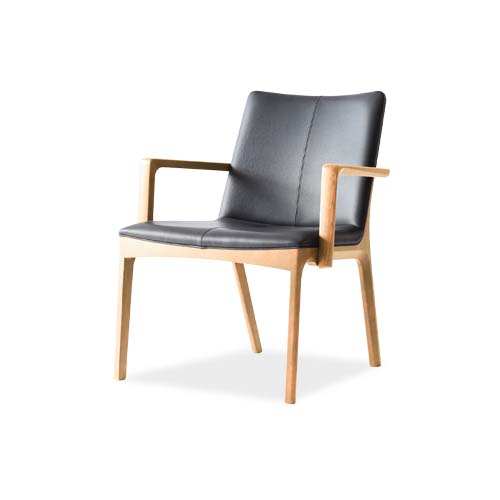 各地の名工房 浜本工芸 No.3400 ダイニングアームチェア 国産家具 無垢