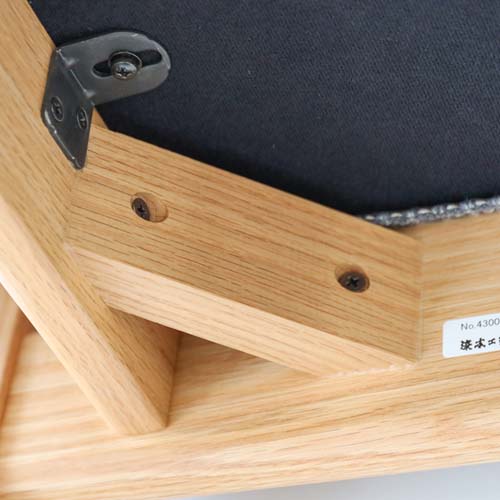 展示品 浜本工芸 No.2010 スツール オットマン オーク 本革 アイボリー 各地の名工房 Hamamoto kogei 浜本工芸 No.4300 スツール 国産