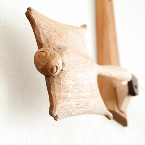 旭川クラフト 早見賢二 壁掛けロベロベー 国産クラフト 木製 オブジェ