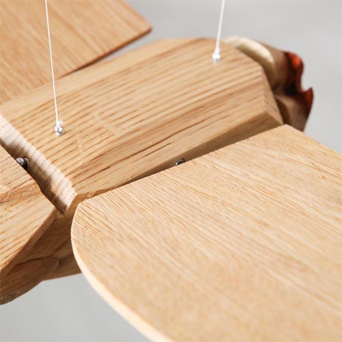 旭川クラフト 早見賢二 Mobile モビール フクロウ 国産クラフト 木製