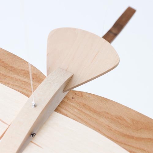 旭川クラフト 早見賢二 Mobile モビール タンチョウ 国産クラフト 木製