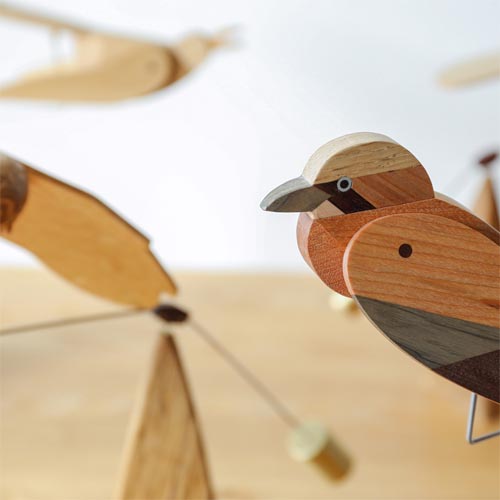 旭川クラフト 早見賢二 ロベロベー 国産クラフト 木製 オブジェ オーク