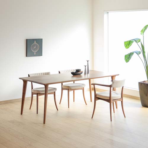 飛騨産業 HIDA ダイニングテーブル 侭 JIN 飛騨家具 HIDA 飛騨産業 Jin Dining 侭ダイニング 長方形天板