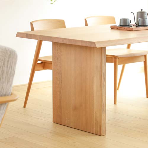 飛騨家具 HIDA 飛騨産業 Jin Dining 侭ダイニング 耳付形天板 板脚