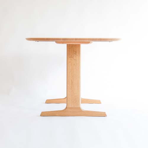 飛騨家具 HIDA 飛騨産業 Jin Dining 侭ダイニング オーバル型天板 T脚