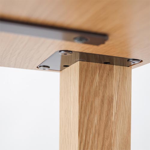 ダイニングテーブル【MUKU】職人製作＊鹿児島県産桧〜板継天板、脚角テーパー 飛騨家具 HIDA 飛騨産業 Jin Dining 侭ダイニング 角丸形天板 コーン脚