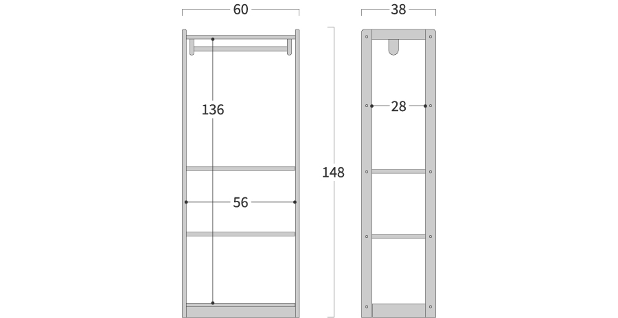 飛騨家具 hida 飛騨産業 soffio ソフィオ ハンガーラック 国産家具