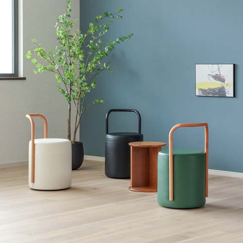 各地の名工房 HIROSHO SEISAKUSHO 宏昇製作所 キャリー スツール 国産