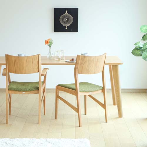 イバタインテリア ウィズライト オーク材 ダイニングチェア 2脚セット 飛騨家具 飛騨家具 ibata interior イバタインテリア Withlight ウィズ チェア