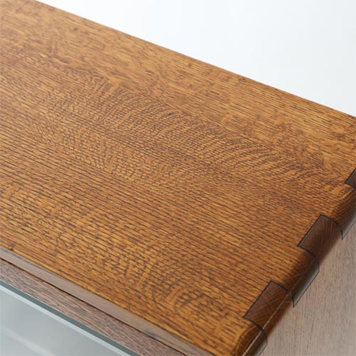 旭川家具 家具工房伊庭善 楢キャビネット 国産家具 無垢 リビング