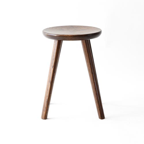 旭川家具 家具工房伊庭善 スツール 手持ち付き 国産家具 無垢 スツール