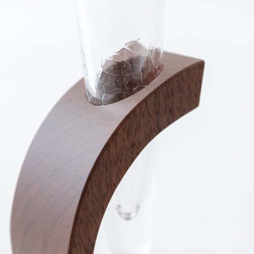 旭川クラフト JUN COBO 淳工房 Ki Glass 木グラス 一輪挿し 角台