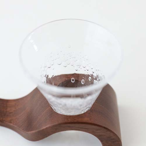 旭川クラフト JUN COBO 淳工房 Ki Glass 木グラス ナミ台 バブル 国産