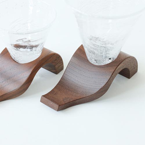 旭川クラフト JUN COBO 淳工房 Ki Glass 木グラス ナミ台 ウズ 旭川クラフト JUN COBO 淳工房 Ki Glass 木グラス ナミ台 ウズ