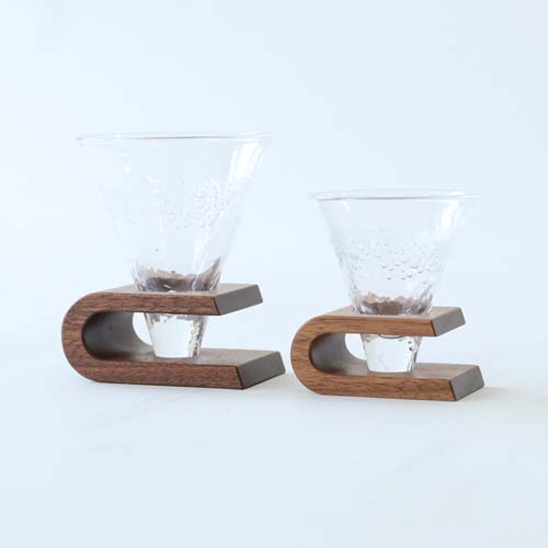 旭川クラフト JUN COBO 淳工房 Ki Glass 木グラス ツツミ台 バブル